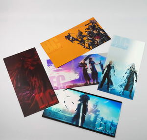 Final Fantasy VII Series Metallic Large Postcard Set_