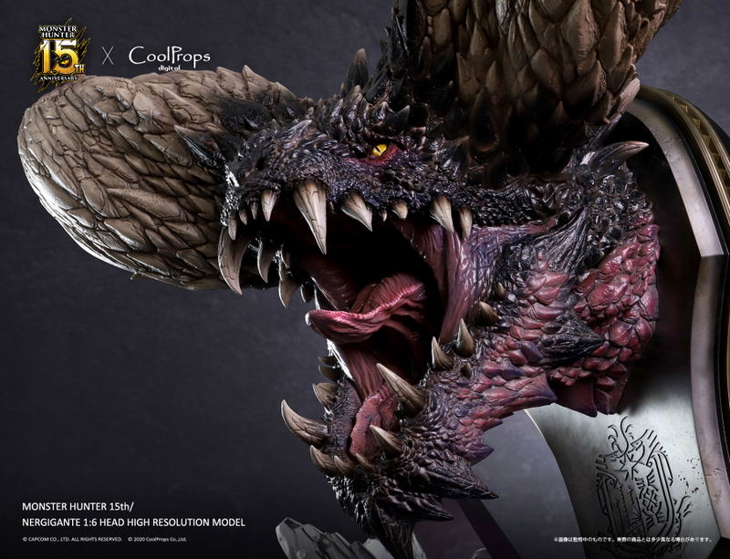 Monster Hunter 15th Nergigante 1/6 Head High Resolution Model image 1