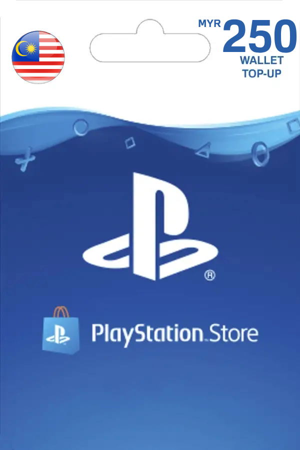PSN Card 250 MYR | Playstation Network Malaysia digital for PSP, PS3, PSP Go, PS Vita, PS4, PS5