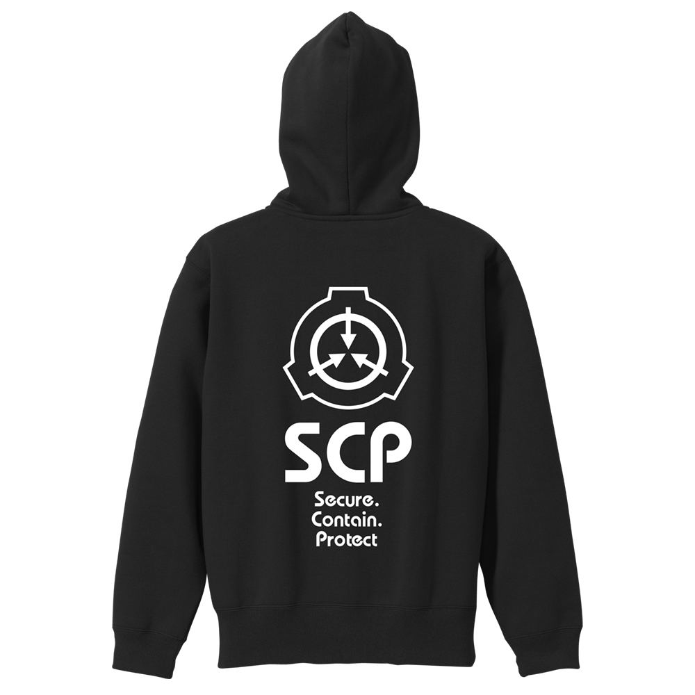 SCP Foundation Logo - White on Black Flask