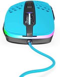 XTRFY M4 RGB Wired Mouse (Miami Blue) thumbnail 3