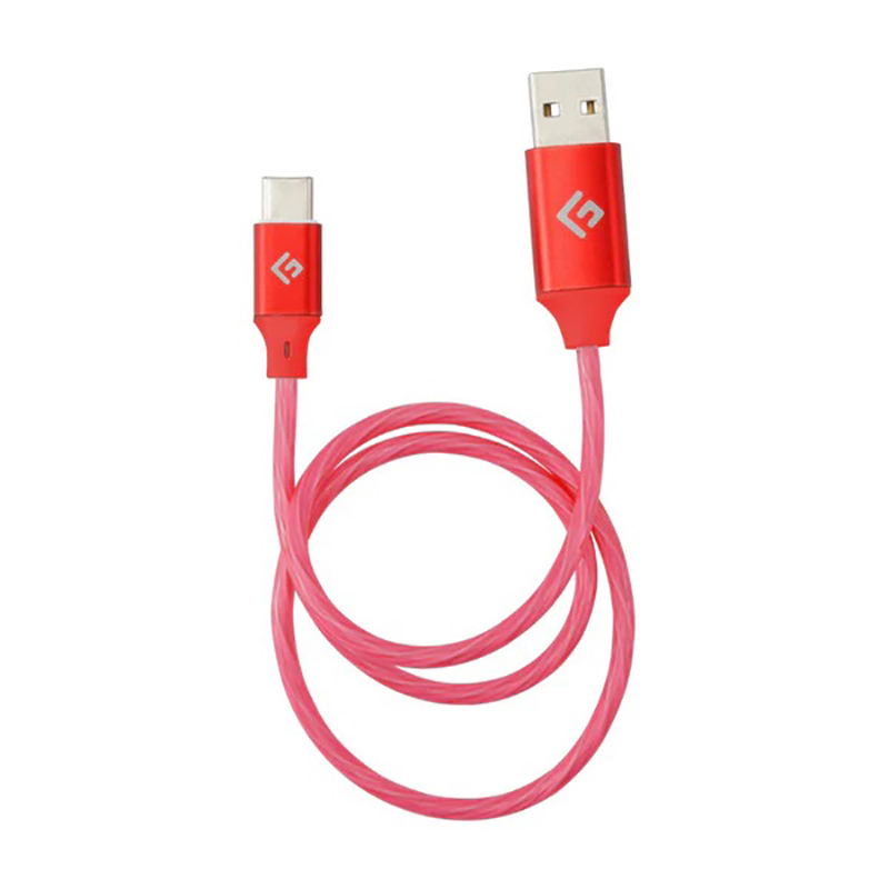 Small Usb Led Cable FLOATING GRIP USB-C LED light Cable (Red) for Laptop, Desktop