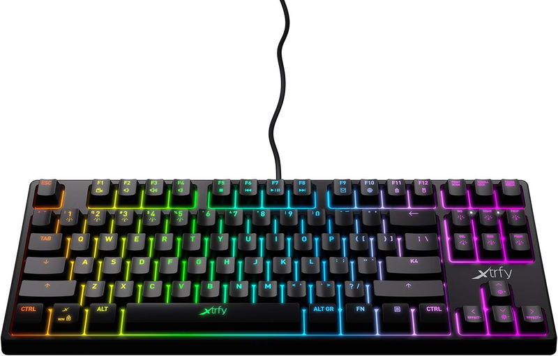 XTRFY K4 RGB Tenkeyless Mechanical Gaming Keyboard Wired (Black) image 3
