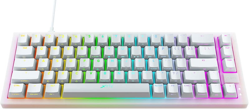 XTRFY K5 Compact Mechanical Gaming Keyboard RGB Wired (White) image 2