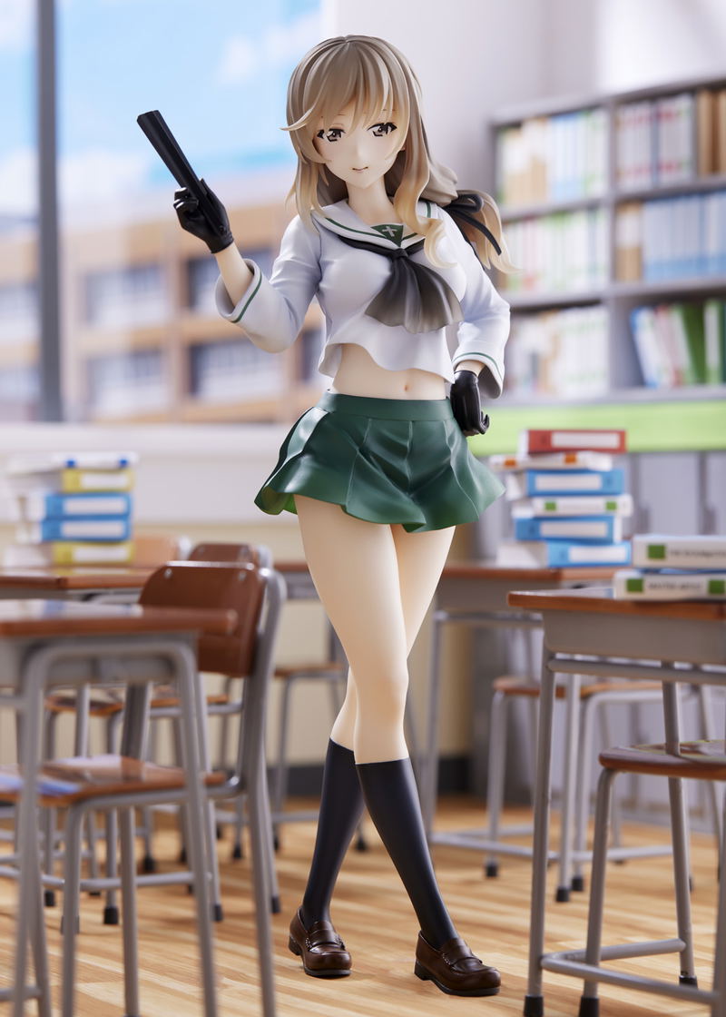DreamTech Girls Und Panzer Senshado Daisakusen! 1/7 Scale Pre-Painted Figure: Shimada Chiyo Oarai Girls image 8