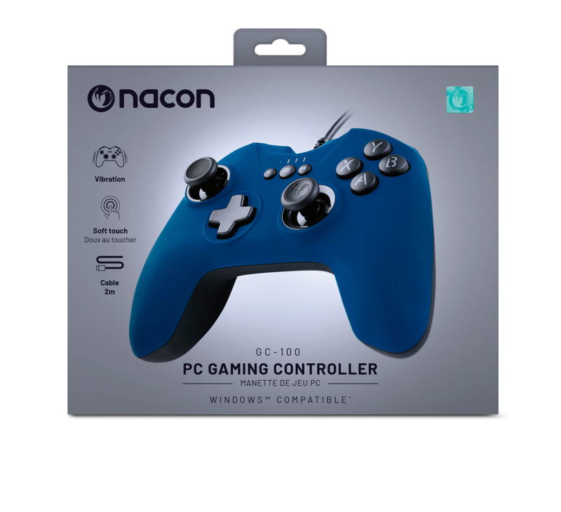 Nacon GC-100 PC Gaming Controller for Windows (Blue) image 1