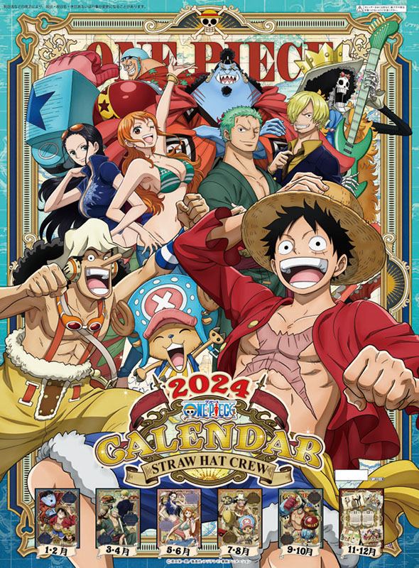 One Piece Anime 2024 Square Wall Calendar : Danilo Promotions Ltd