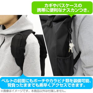 Arpeggio of Blue Steel Roll Top Backpack_