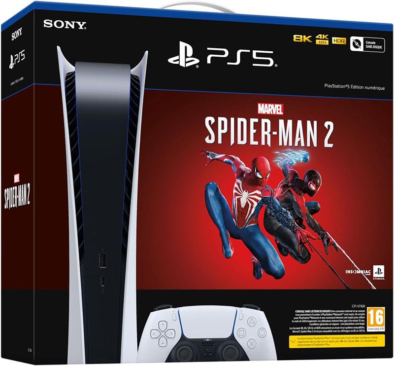 PlayStation 5 Digital Edition [Marvel's Spider-Man 2 Bundle]