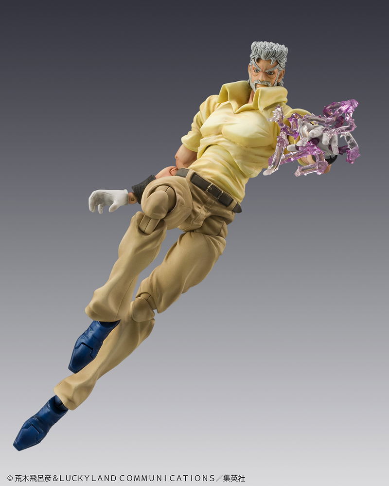 Super Action Statue JoJo's Bizarre Adventure Part III: Joseph Joestar & Iggy (Re-run) image 5