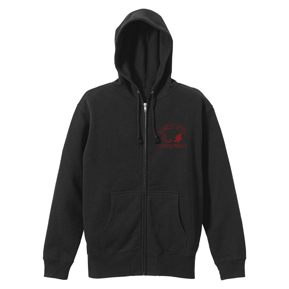 Touhou Project Koumakyo Zip Hoodie (Black | Size S)