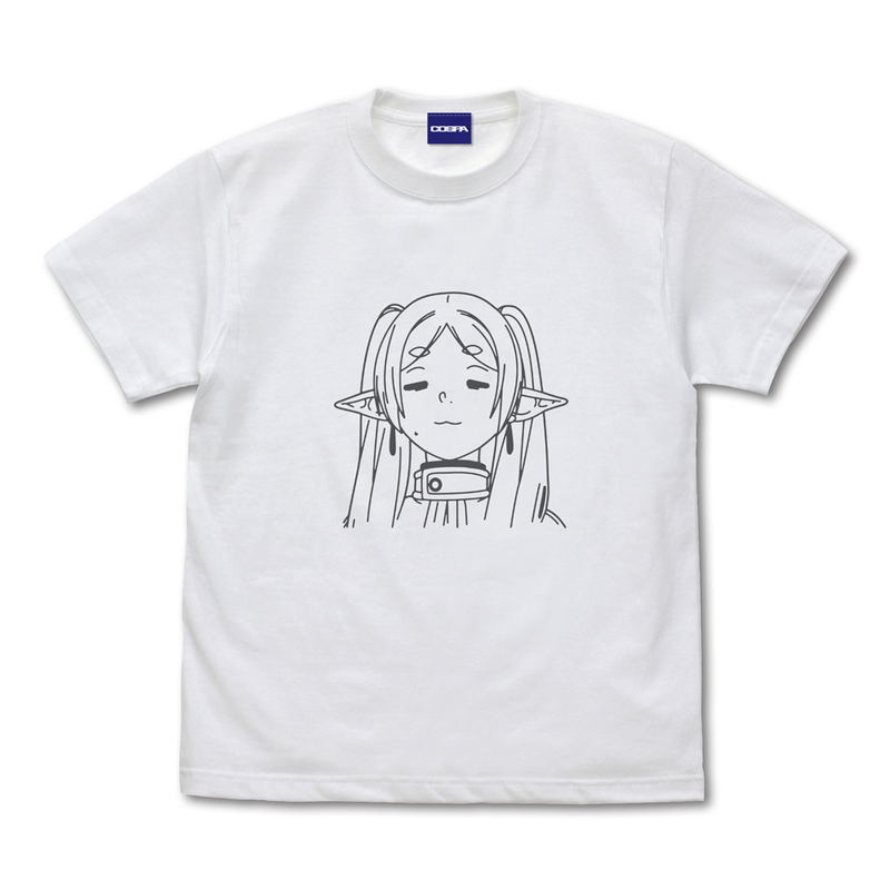 Frieren: Beyond Journey's End - Frieren Face T-shirt (White | Size L) image 1