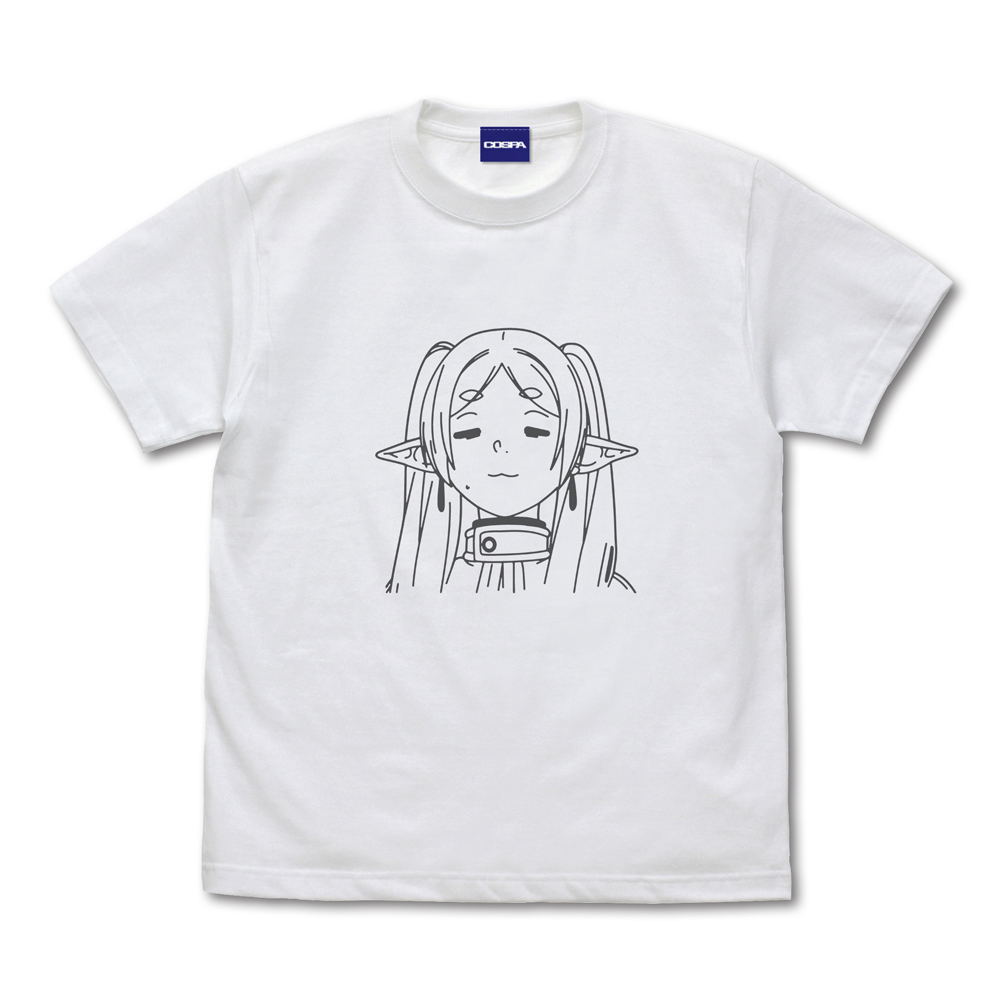 Frieren: Beyond Journey's End - Frieren Face T-shirt (White | Size XL)