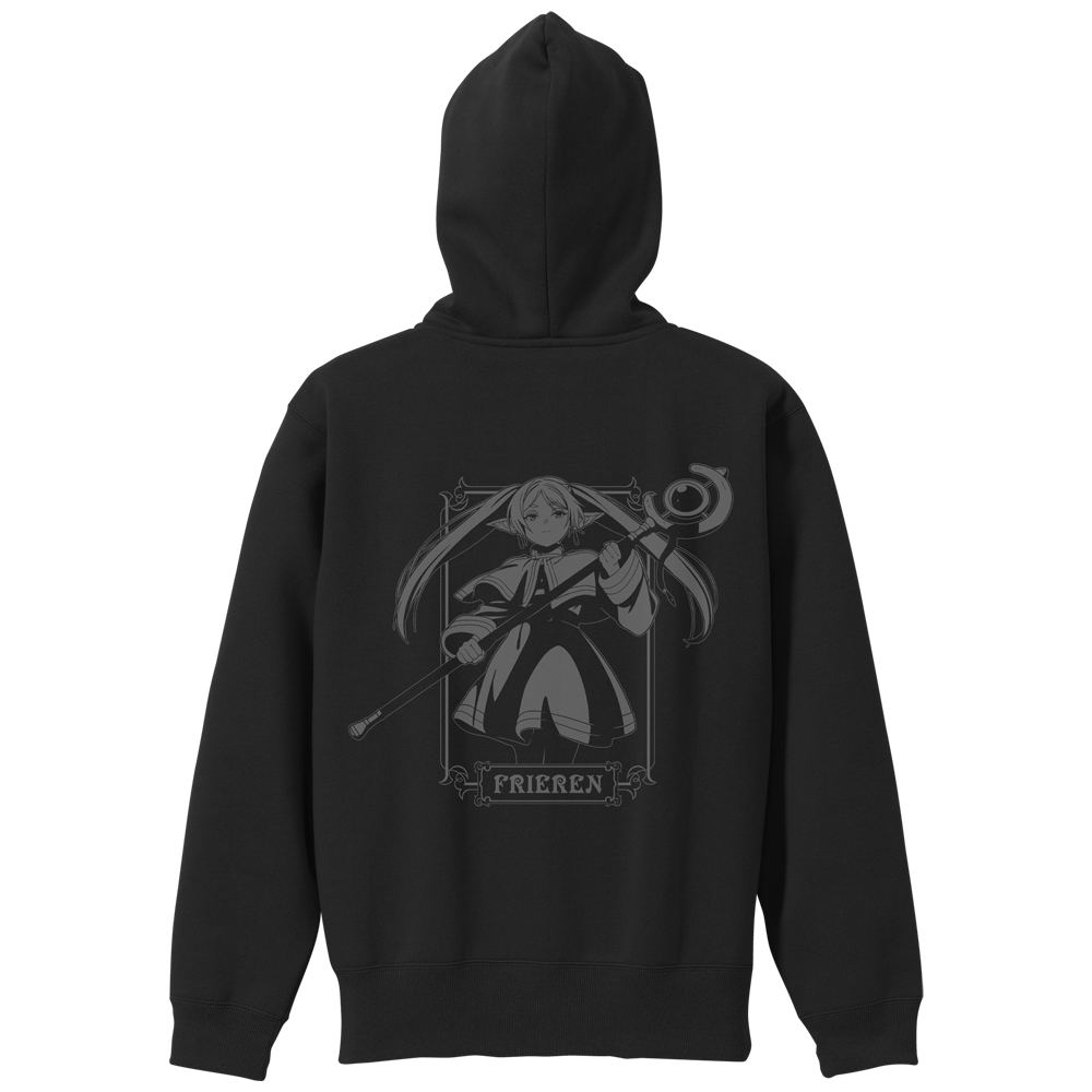 Frieren: Beyond Journey's End - Frieren Zip Hoodie (Black | Size L)