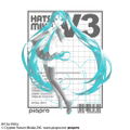 Hatsune Miku - Hatsune Miku V3 T-shirt Ver.3.0 (White | Size M) thumbnail 2