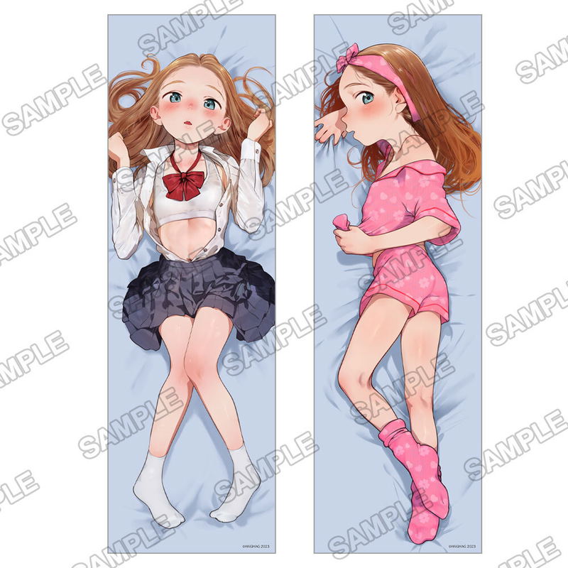 Sasha-chan to Classmate Otaku-kun HAGHAG Original Illustration Dakimakura Cover Sasha-chan image 1