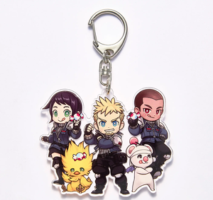 Final Fantasy VII Ever Crisis x Peko & Poko Acrylic Key Chain First Soldier_