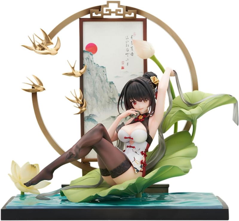 Date A Live Spirit Pledge 1/7 Scale Pre-Painted Figure: Tokisaki Kurumi Black Color China Dress Ver. image 1
