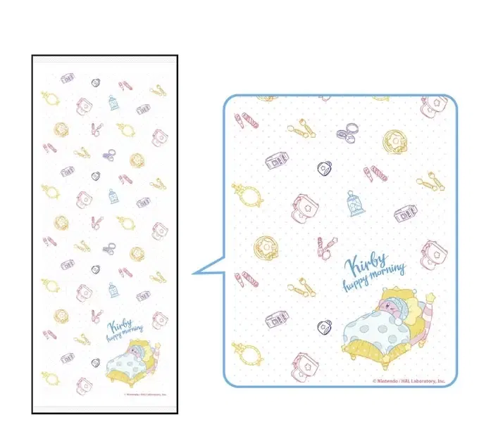 Kirby's Dream Land Kirby Happy Morning Gauze Face Towel image 1