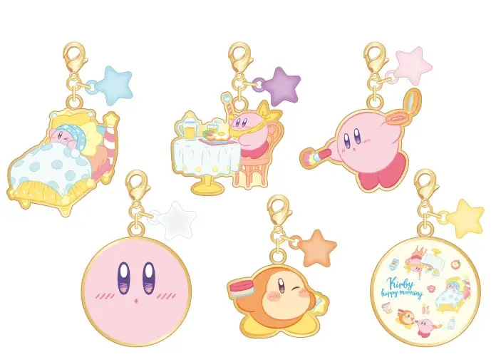 Kirby's Dream Land Kirby Happy Morning Star & Metal Charm Collection Ensky
