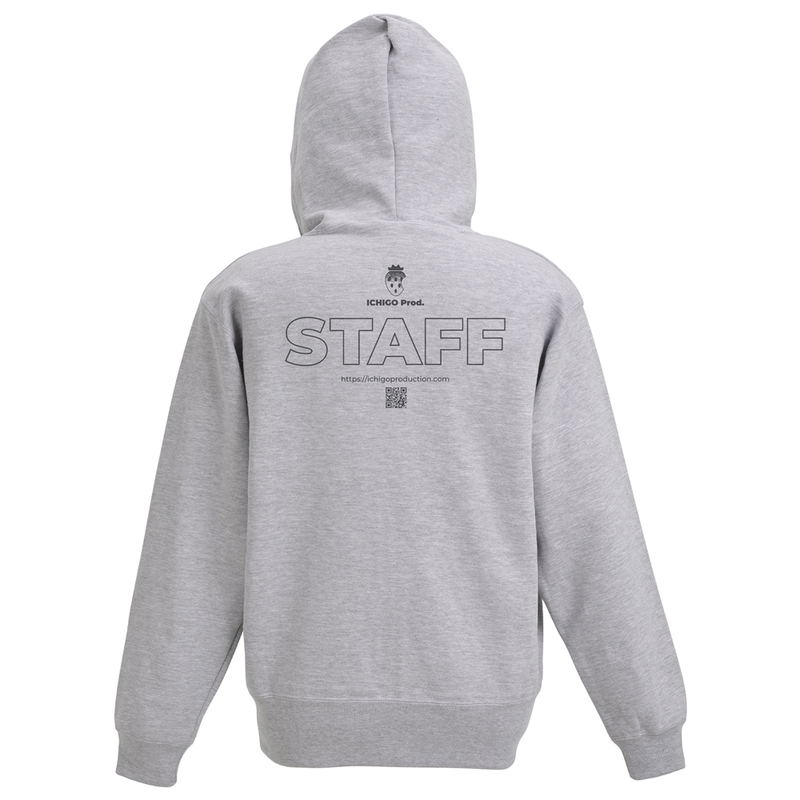Oshi No Ko Ichigo Production Zip Hoodie (Mix Gray | Size L) image 3