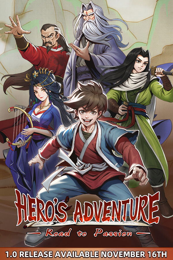 Hero's Adventure: Road to Passion <span class="ext" style="background-color: #2a475e; color: #FFFFFF;">STEAM</span> <span class="ext ext_digital">digital</span> image 1