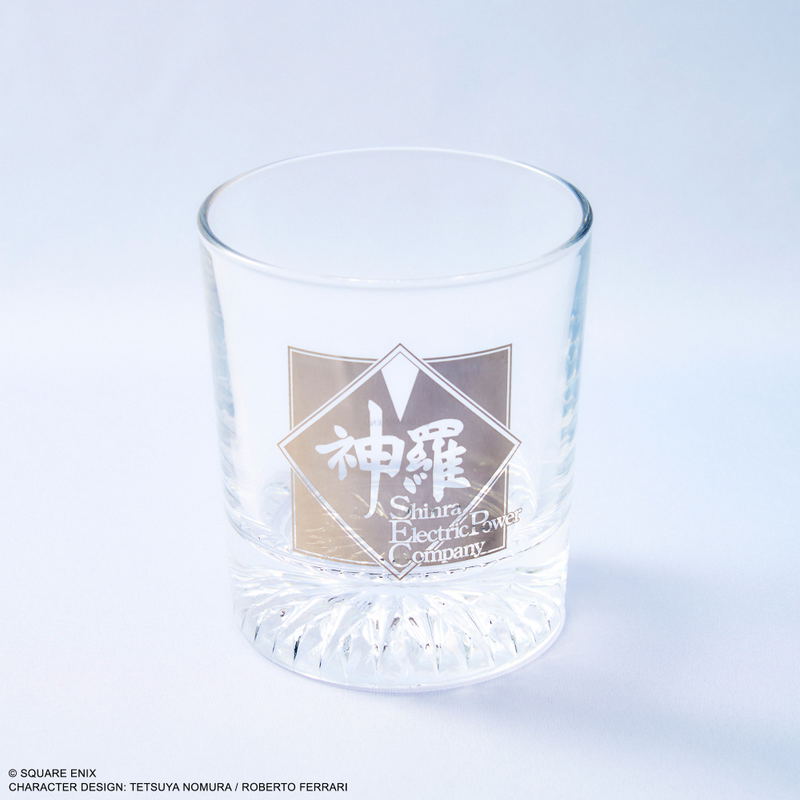 Final Fantasy VII Rebirth Glass & Coaster Set Shinra Electric Power Company image 2