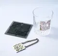 Final Fantasy VII Rebirth Glass & Coaster Set Shinra Electric Power Company thumbnail 1