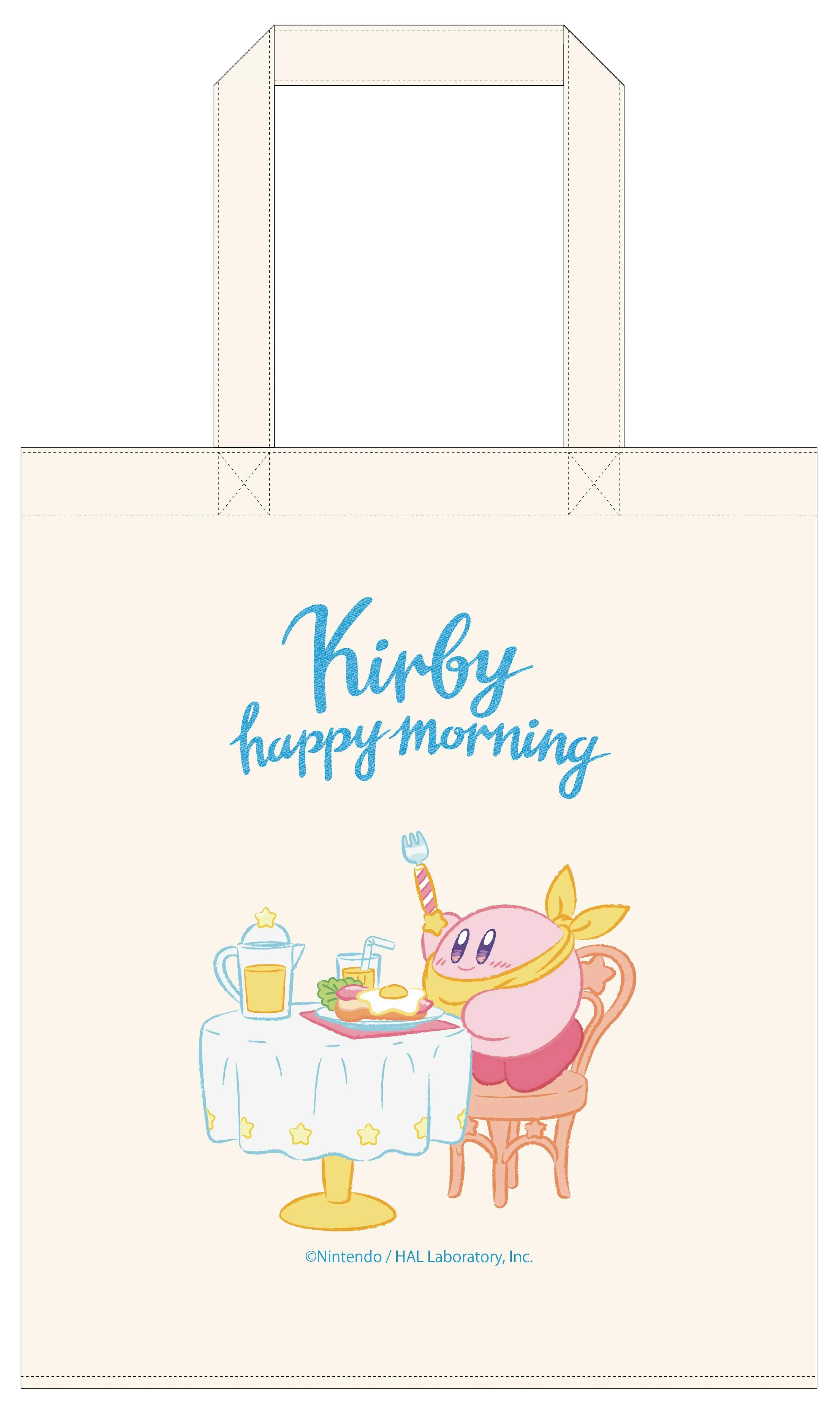 Kirby's Dream Land Kirby Happy Morning Cotton Tote Bag Fun Breakfast Twinkle