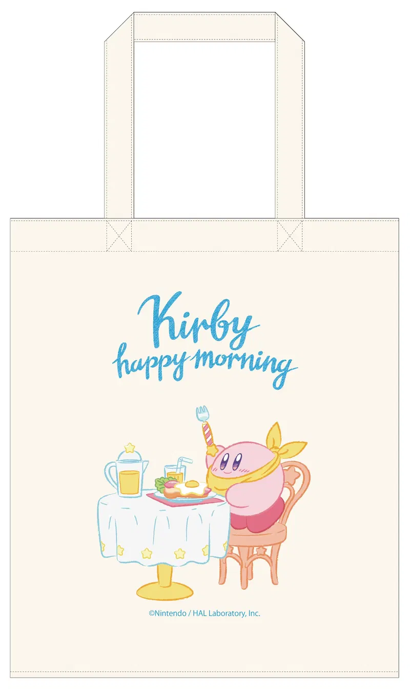 Kirby's Dream Land Kirby Happy Morning Cotton Tote Bag Fun Breakfast image 1