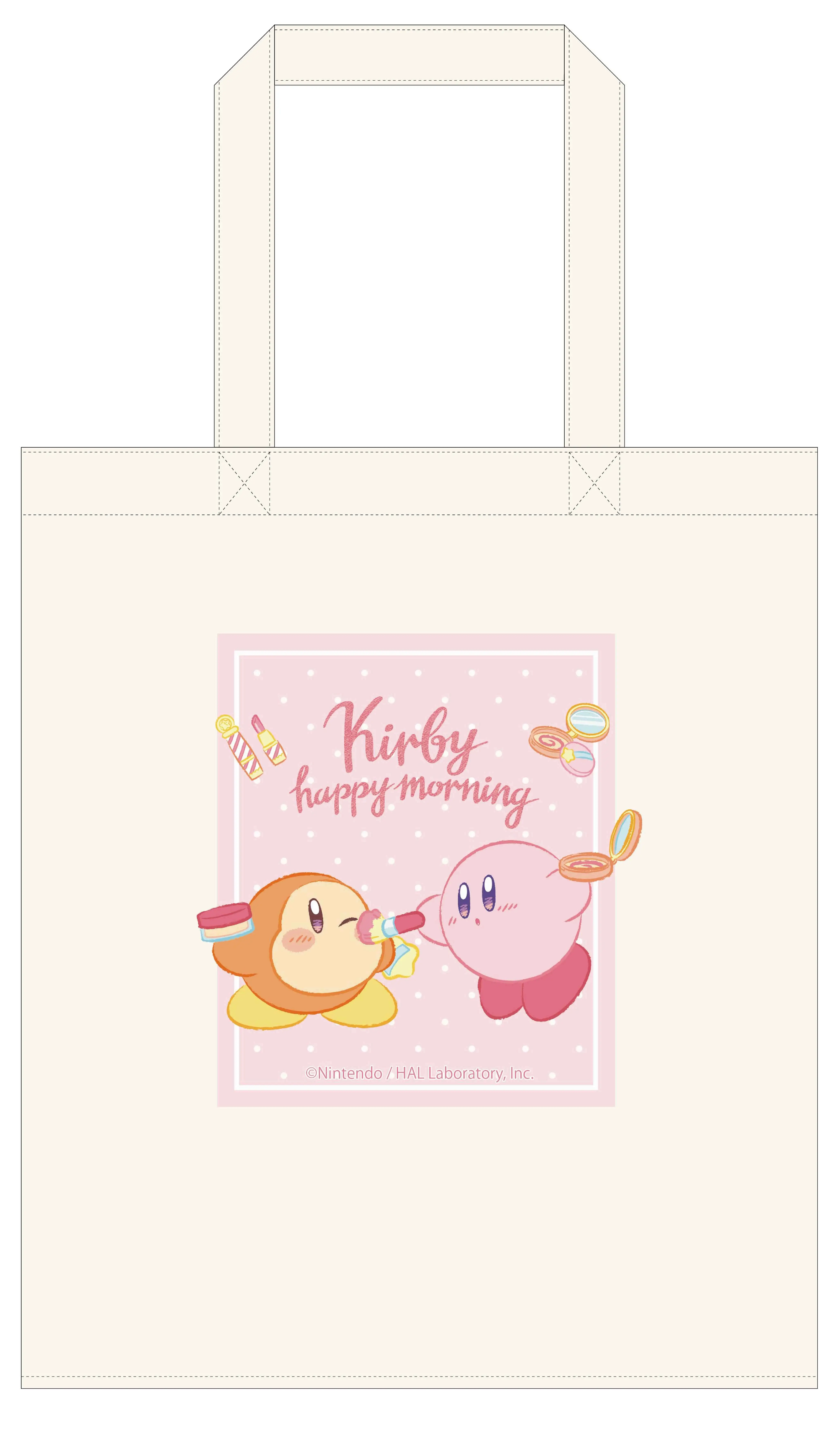Kirby's Dream Land Kirby Happy Morning Cotton Tote Bag Pretend Makeup Play Twinkle