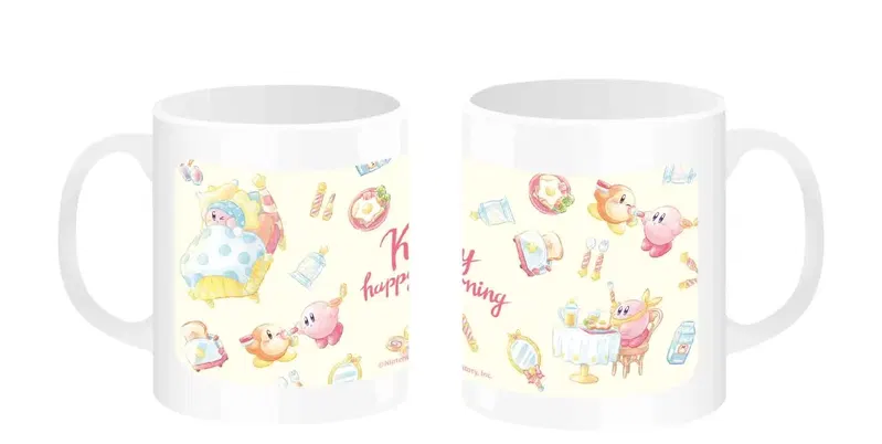 Kirby's Dream Land Kirby Happy Morning Mug Pattern image 1