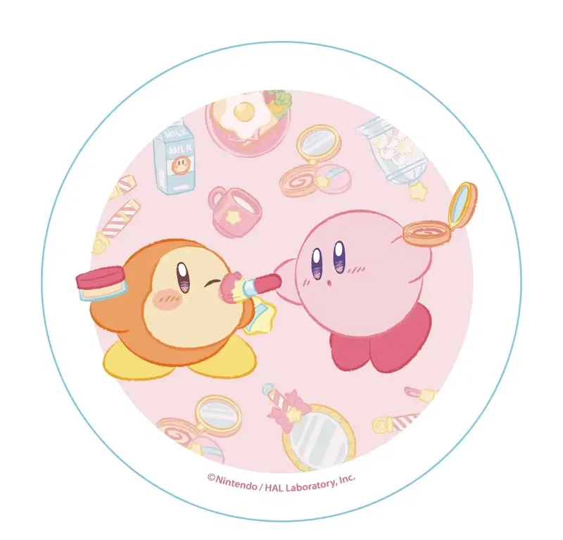 Kirby's Dream Land Kirby Happy Morning Stone Coaster Pretend Makeup Play image 1