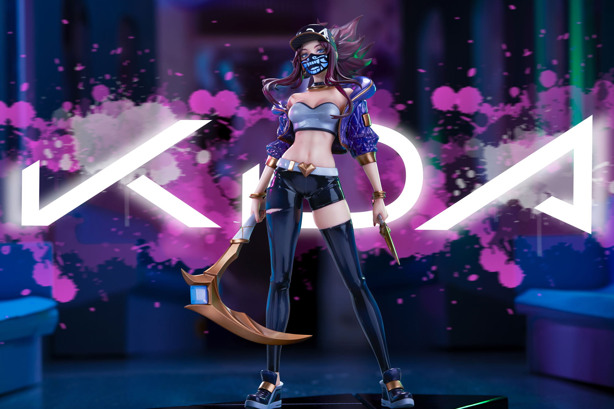 League of Legends 1/7 Scale Pre-Painted Figure: K/DA Akali