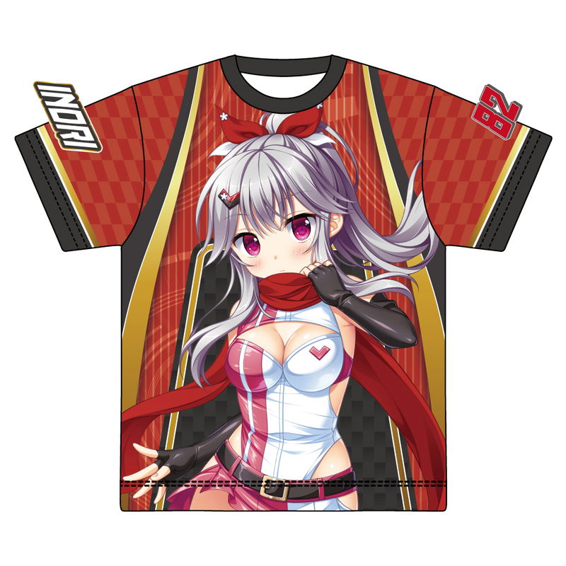 Hana Saki Work Spring! Original Illustration Shiranui Inori RQ Ver. Full Graphic T-shirt image 1