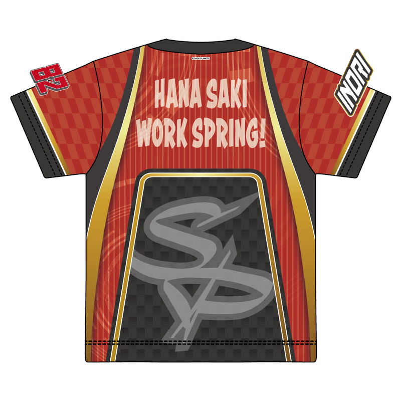 Hana Saki Work Spring! Original Illustration Shiranui Inori RQ Ver. Full Graphic T-shirt image 2
