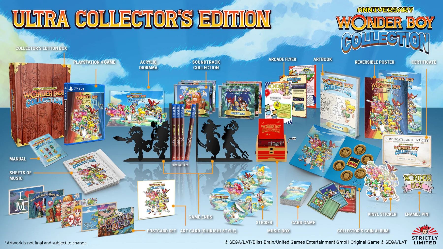 Wonder Boy Anniversary Collection [Ultra Collector's Edition] for  PlayStation 4