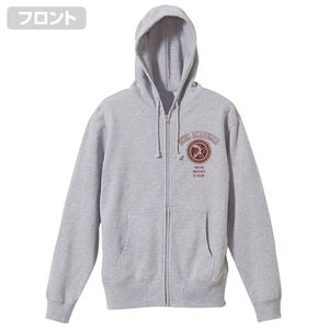 Yu-Gi-Oh! Duel Monsters GX Duel Academia College Zip Hoodie (Mix Gray | Size XL)_