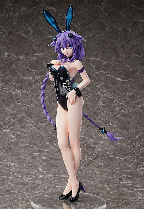 Hyperdimension Neptunia 1/4 Scale Pre-Painted Figure: Purple Heart Bare Leg Bunny Ver. image 3