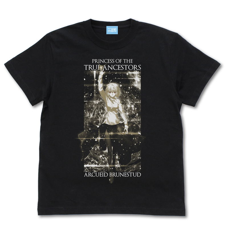 Tsukihime -A piece of Blue Glass Moon- True Ancestor Princess Arcueid Brunstad T-shirt Fantasy Embodiment Ver. (Black | Size S) image 1