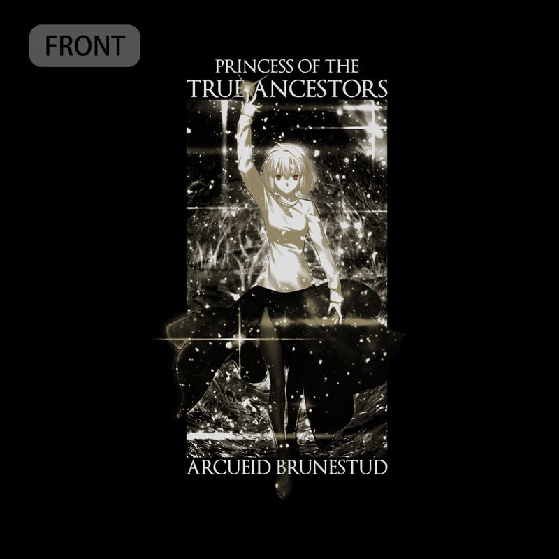 Tsukihime -A piece of Blue Glass Moon- True Ancestor Princess Arcueid Brunstad T-shirt Fantasy Embodiment Ver. (Black | Size S) image 2