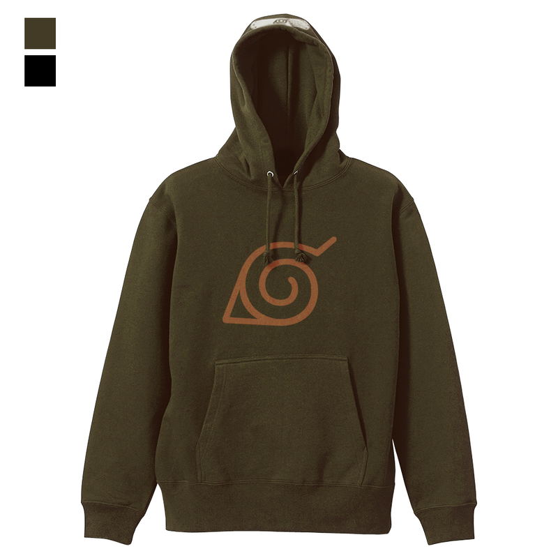 Naruto Shippuden Hidden Leaf Village Hoodie (Moss | Size S) image 1