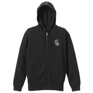 Fate/Grand Order Avenger/Jeanne d'Arc (Alter) Silhouette Embroidered Zip Hoodie (Black | Size S)_