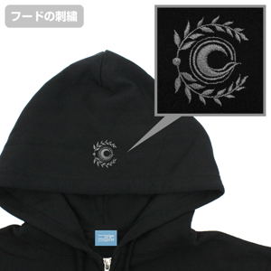 Fate/Grand Order Avenger/Jeanne d'Arc (Alter) Silhouette Embroidered Zip Hoodie (Black | Size S)_