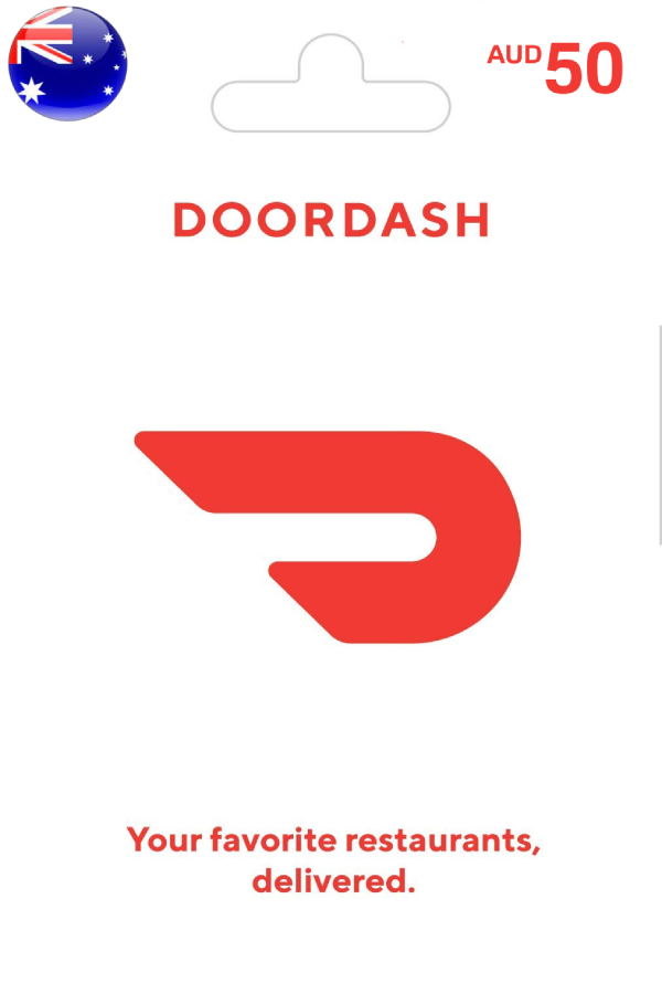 DoorDash Gift Card AUD 50 Australia Account Only digital