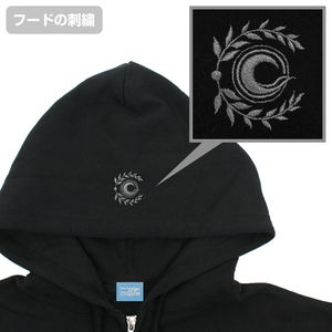 Fate/Grand Order Avenger/Jeanne d'Arc (Alter) Silhouette Embroidered Zip Hoodie (Black | Size M)_