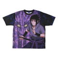Naruto Shippuden Sasuke Uchiha Double-sided Full Graphic T-shirt (Size S) thumbnail 2