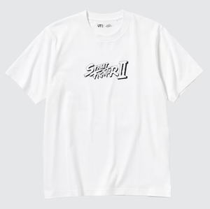 UT Street Fighter II Graphic T-Shirt (White| Size M)_