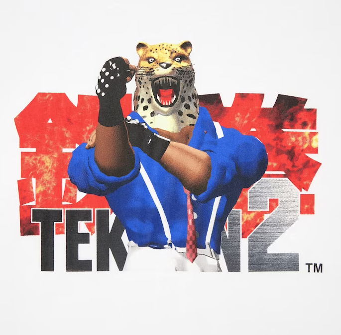UT Fighting Game Legends Tekken 2 Graphic T-Shirt (White| Size L) image 3