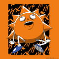 Bobobobo Bobobo - Chief Patch Turtle Wrap T-shirt (Orange | Size XL) thumbnail 2